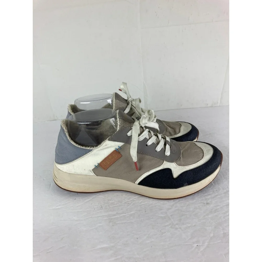 Taos Direction Sneakers Women Sz 9.5 Taupe Multi Colorblock Comfort Shoes